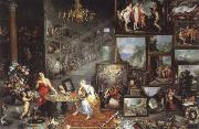 Jan Brueghel The Elder allegory of sight Spain oil painting artist